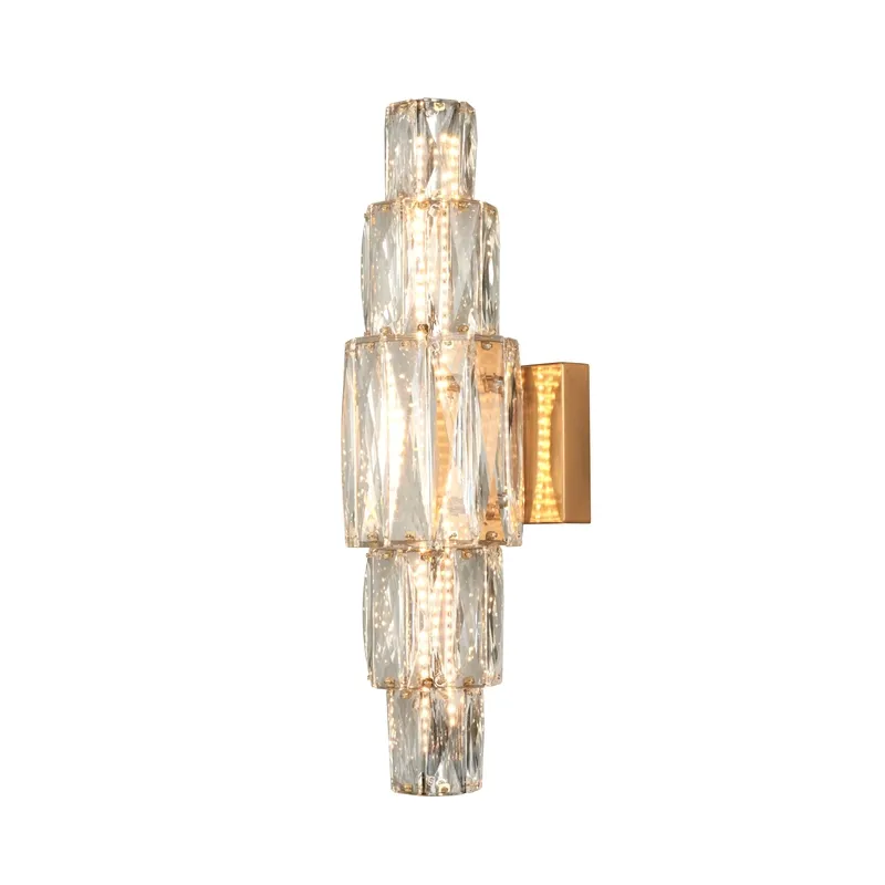 Luminaire de vanité en cristal moderne et contemporain à LED 15 W