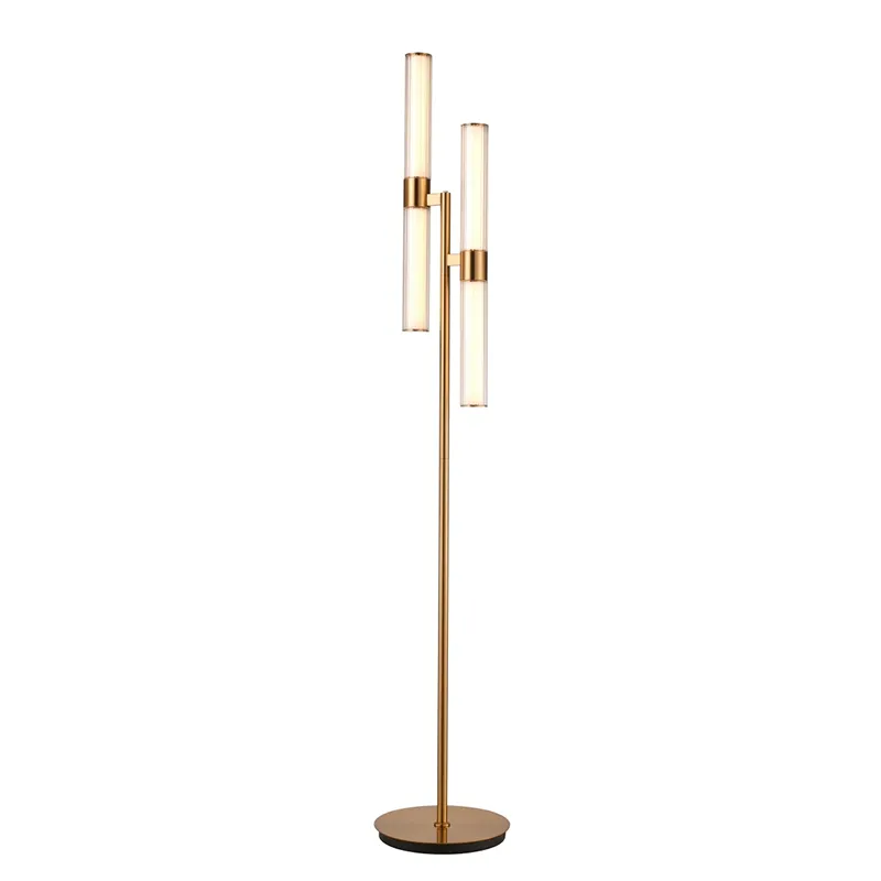 Lampe sur pied torchère à 2 lumières à intensité variable