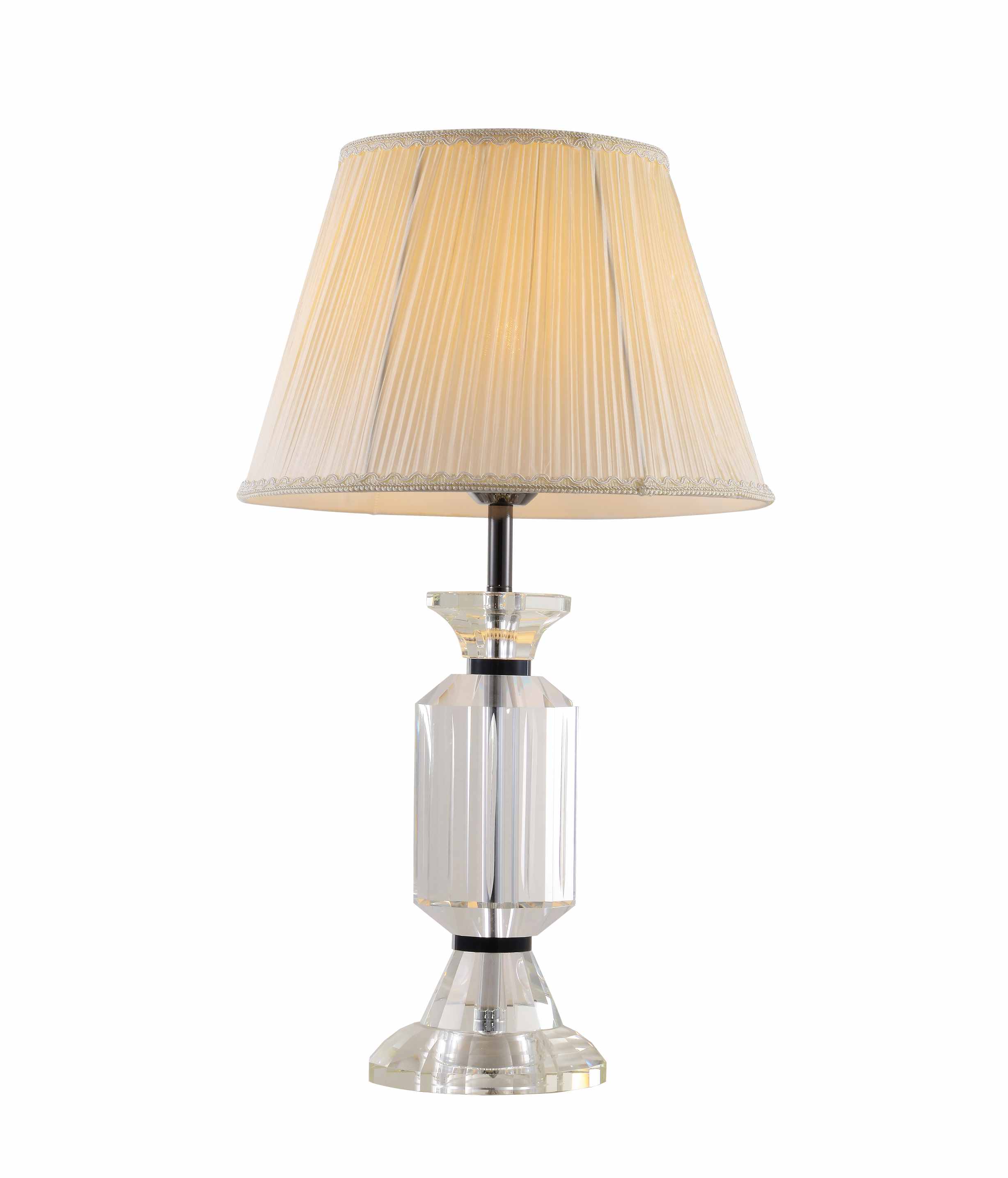 Lampe de table en cristal clair de luxe