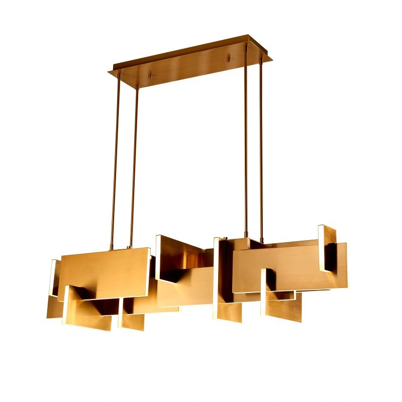 Luminaire suspendu linéaire à DEL de formes modernes