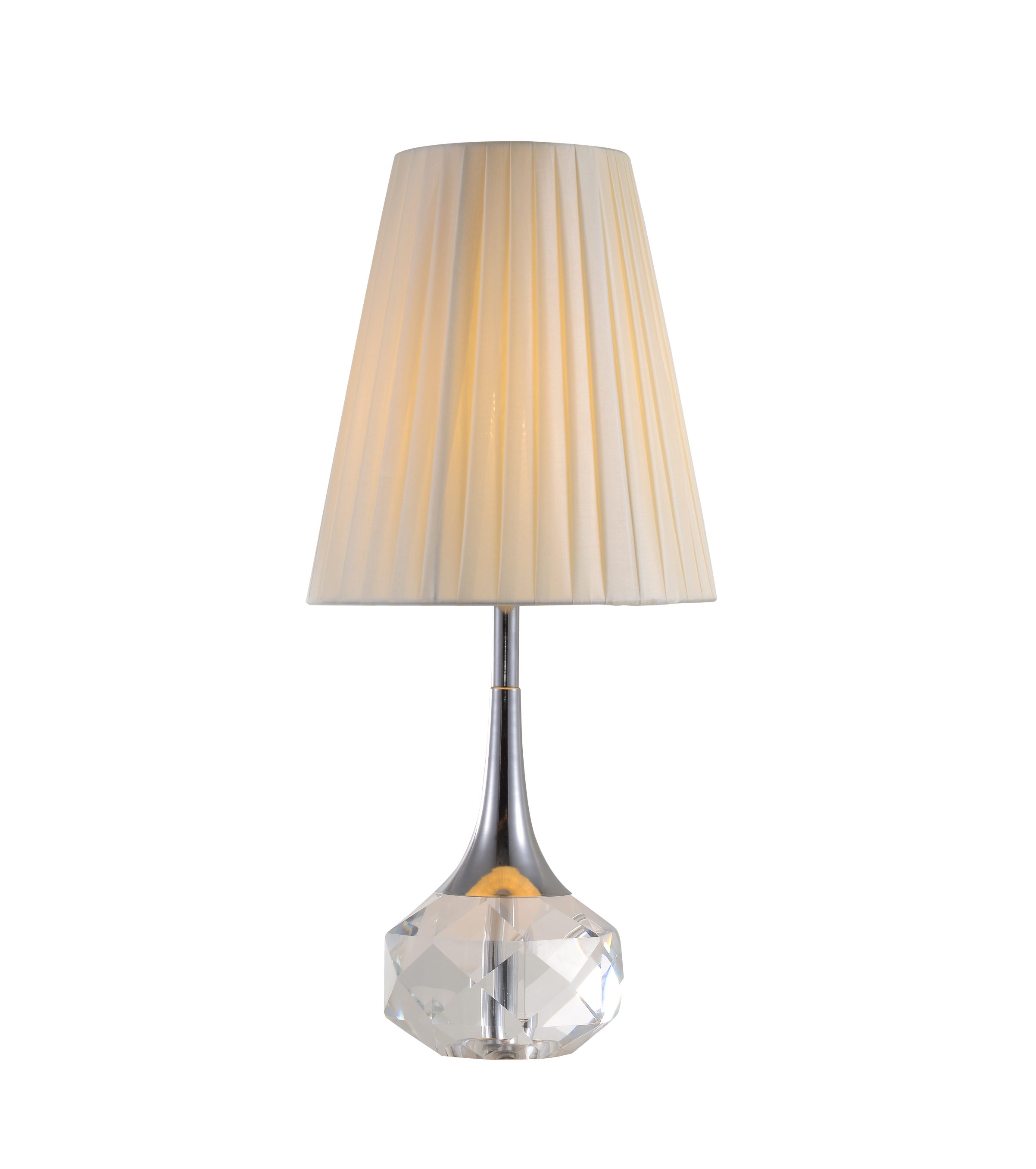 Lampe de table en cristal de projet d'hôtel moderne