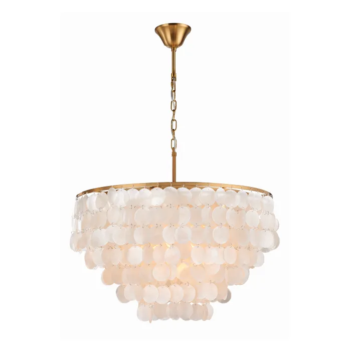 Lustre coquillage à plusieurs niveaux